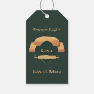 Zuhause Baked Brot Bäckerei Icon Geschenk Tag Geschenkanhänger