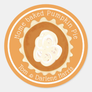Zuhause Baked Pumpkin Pie Sticker