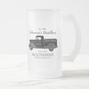Zuhause Bar Fun Moonshine Mattiert Bierglas Tasse