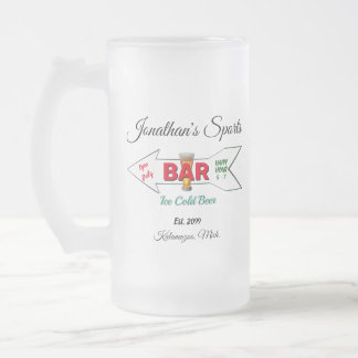 Zuhause Bar Tavern Pub Man Cave Cold Beer Mattglas Bierglas