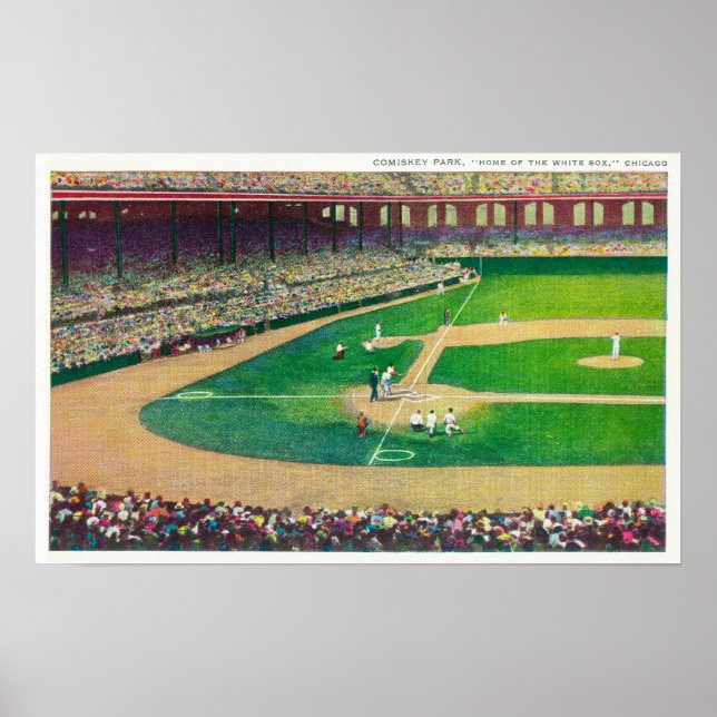 Zuhause Base Bleachers View of Comiskey Park Poster (Vorne)