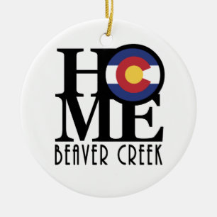 ZUHAUSE Beaver Creek CO Keramik Ornament