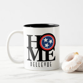 ZUHAUSE Bellevue Tennessee 11oz Zweifarbige Tasse