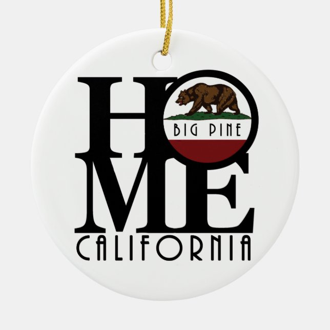 ZUHAUSE Big Pine California Keramik Ornament (Vorne)