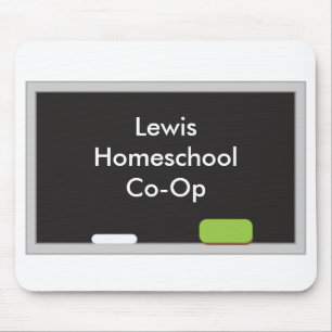 Zuhause Bildung Co-Op Chalkboard Thema Mousepad