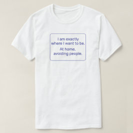 Zuhause (blau) T-Shirt