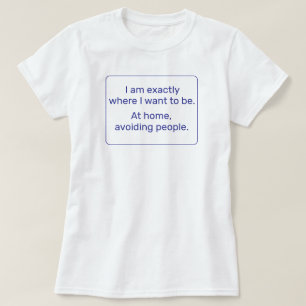 Zuhause (blau) T-Shirt