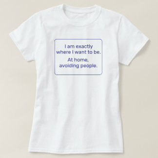 Zuhause (blau) T-Shirt