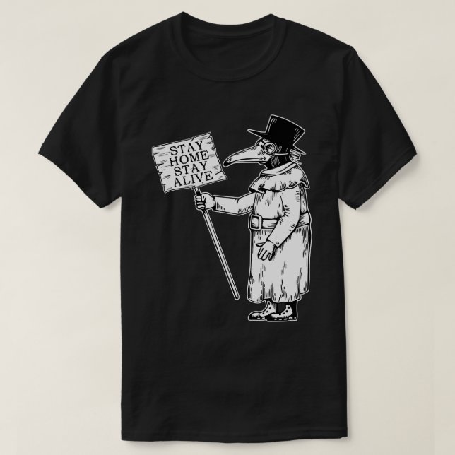 Zuhause Bleibe "Safe Doctor" bleibe T-Shirt (Design vorne)