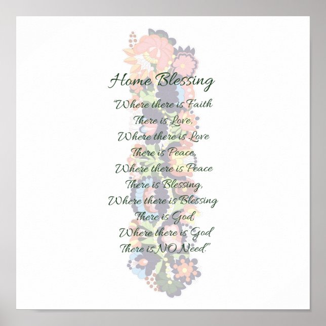 Zuhause Blessing Poster (Vorne)