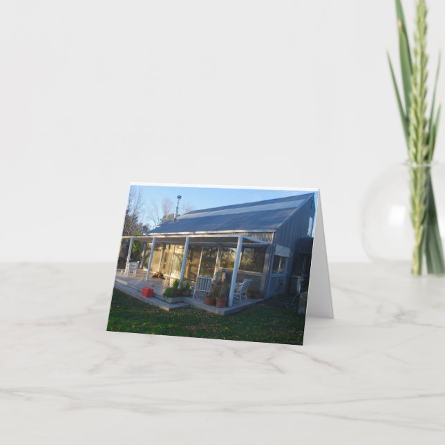 Zuhause-Bonbon-Zuhause Feiertagskarte (Vorderseite)