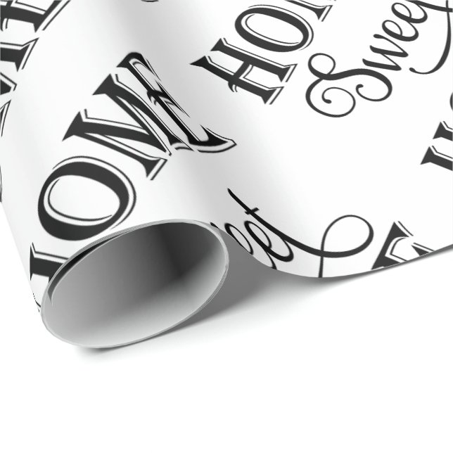 Zuhause-Bonbon-Zuhause Geschenkpapier (Rolleneckpunkt)