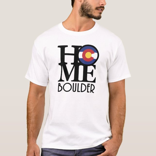 ZUHAUSE Boulder Colorado (Frontabdruck) T-Shirt (Vorderseite)