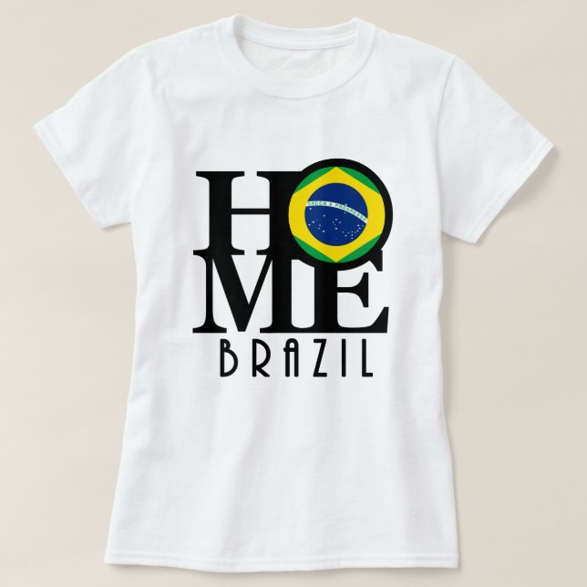 ZUHAUSE Brasilien (Frontabdruck) T-Shirt (Design vorne)