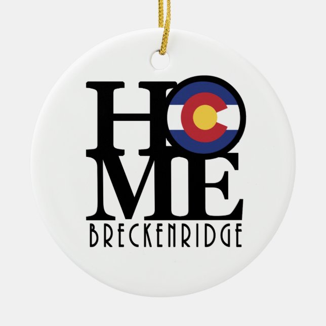 ZUHAUSE Breckenridge CO Keramik Ornament (Vorne)