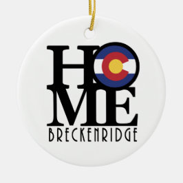 ZUHAUSE Breckenridge Colorado Keramik Ornament