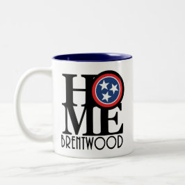 ZUHAUSE Brentwood Tennessee Zweifarbige Tasse