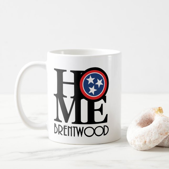 ZUHAUSE Brentwood TN 11oz Kaffeetasse (Mit Donut)