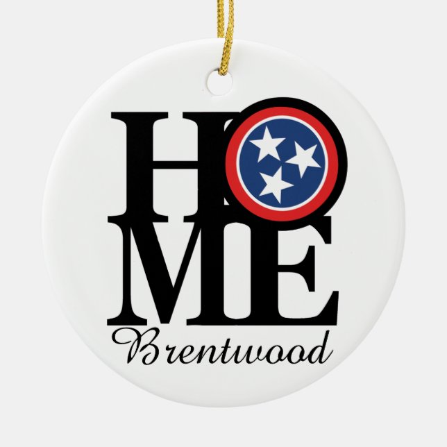 ZUHAUSE Brentwood TN Keramik Ornament (Vorne)