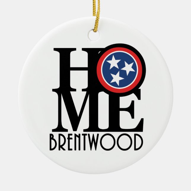 ZUHAUSE Brentwood TN Keramik Ornament (Vorne)
