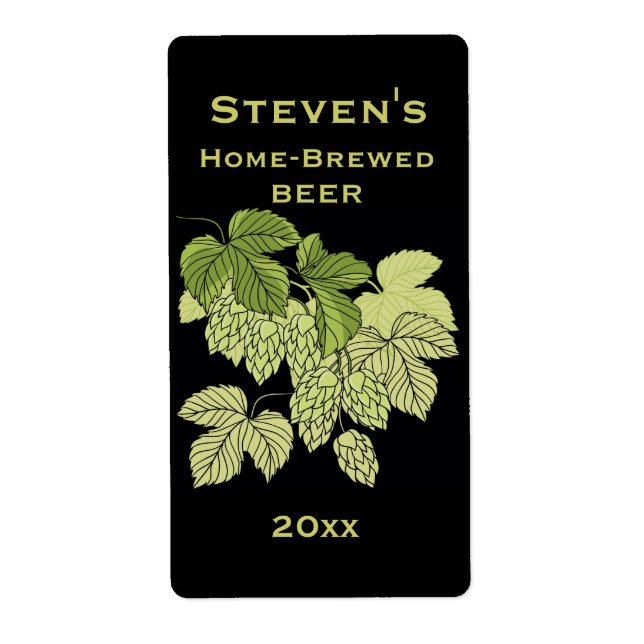 Zuhause-Brew-Etikett für Hopfen (Vorne)