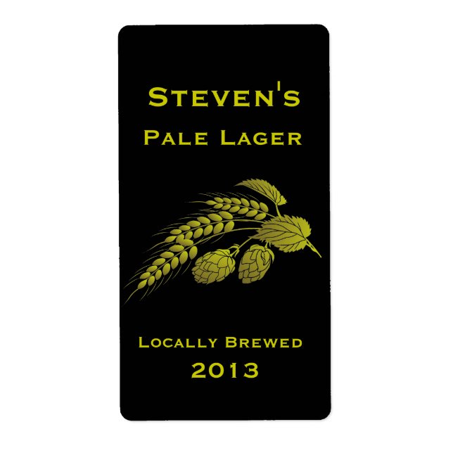 Zuhause-Brew-Etikett für Hopfen (Vorne)