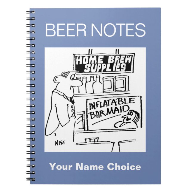 Zuhause Brew Shop hat aufblasbare Barmaid Notizblock (Vorderseite)