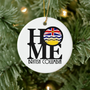 ZUHAUSE British Columbia Keramik Ornament