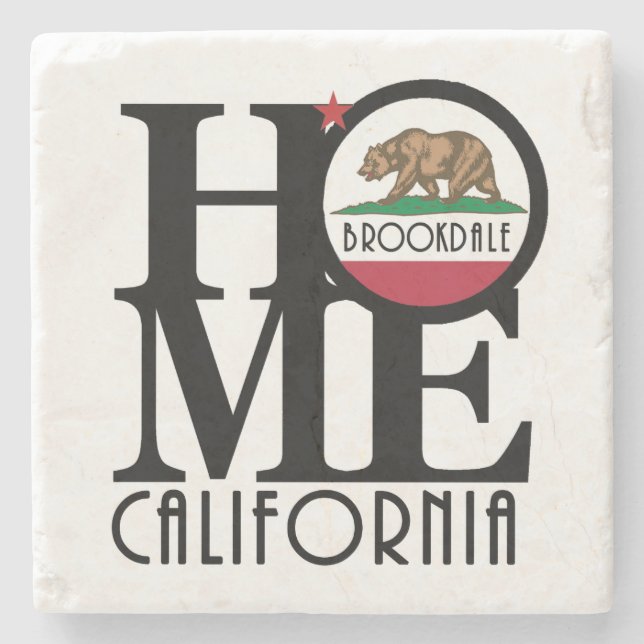 ZUHAUSE Brookdale California Steinuntersetzer (Vorderseite)