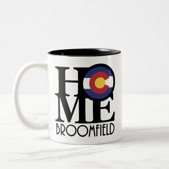 ZUHAUSE Broomfield Colorado 11oz Zweifarbige Tasse (Links)