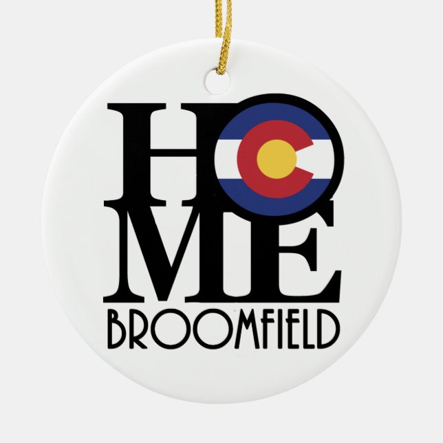 ZUHAUSE Broomfield Colorado Keramik Ornament (Vorne)