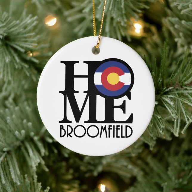 ZUHAUSE Broomfield Colorado Keramik Ornament (Baum)