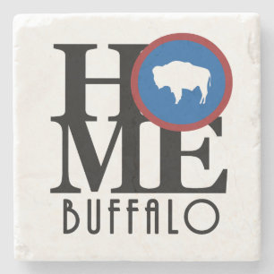 ZUHAUSE Buffalo Wyoming Steinuntersetzer