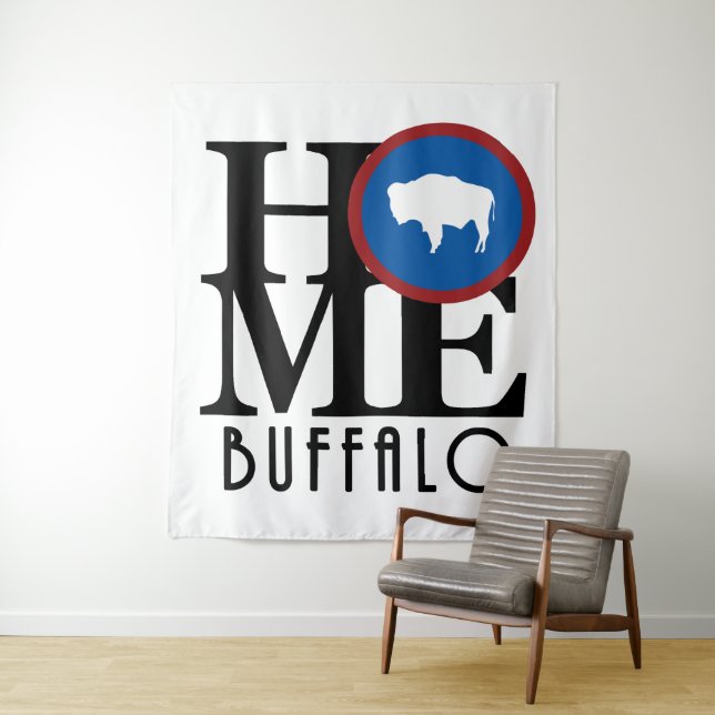 ZUHAUSE Buffalo Wyoming Wandteppich (Beispiel)