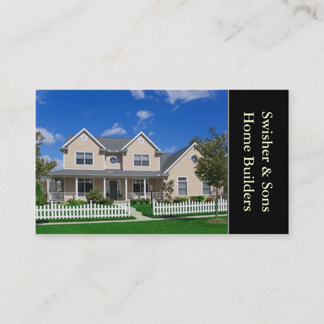 Zuhause Builder Visitenkarte (Vorderseite)