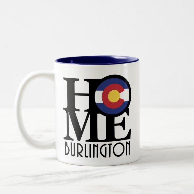 ZUHAUSE Burlington Colorado 11oz Zweifarbige Tasse (Links)