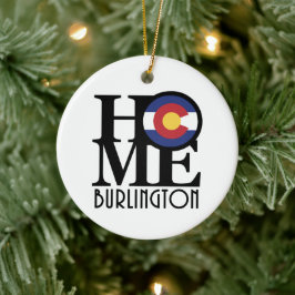 ZUHAUSE Burlington Colorado Keramik Ornament
