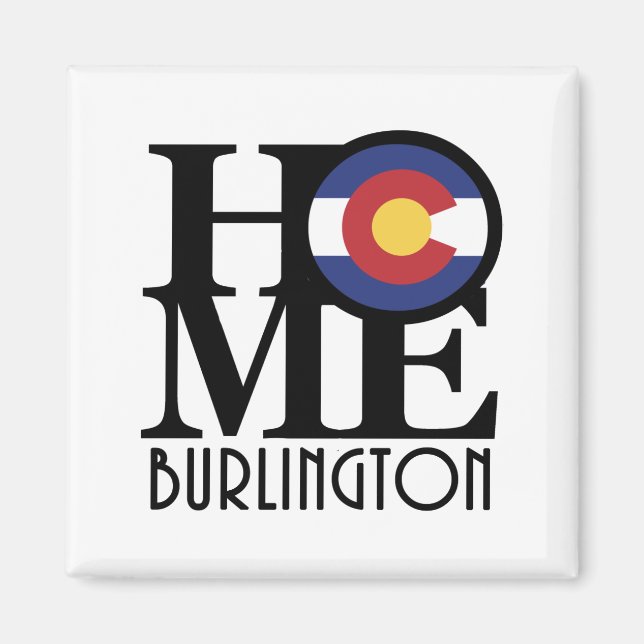 ZUHAUSE Burlington Colorado Magnet (Vorne)