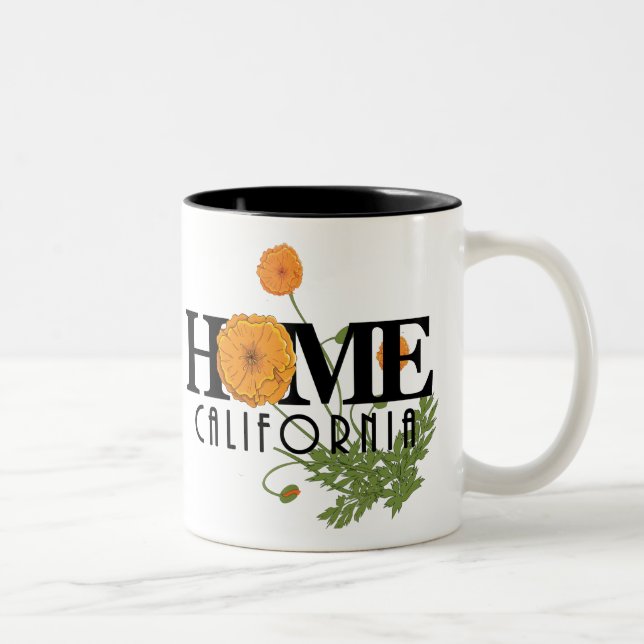 ZUHAUSE California Poppies 11oz Zweifarbige Tasse (Rechts)