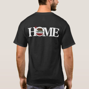 ZUHAUSE California (weißer Text) T-Shirt