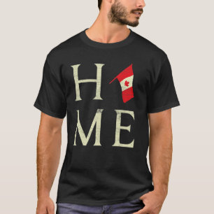 Zuhause Canada Day Maple Proud Kanadische Flagge K T-Shirt