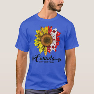 Zuhause Canada Day Maple Sonnenblume 1. Juli Indep T-Shirt