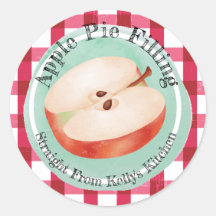 Zuhause Canning Business Apple Pie Filling Label