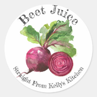 Zuhause Canning Business Beet Juice Food Label Runder Aufkleber