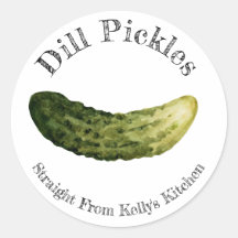 Zuhause Canning Business Dill Pickles Food Label