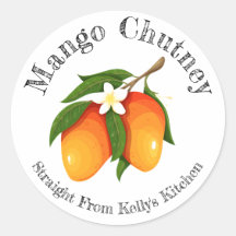 Zuhause Canning Business Mango Chutney Food Label