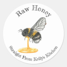 Zuhause Canning Business Raw Honey Food Label