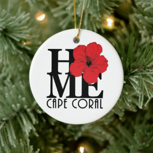 ZUHAUSE Cape Coral Florida Keramik Ornament