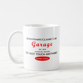 Zuhause Car Mechanic Garage Flying Tools Kaffee Ta Kaffeetasse