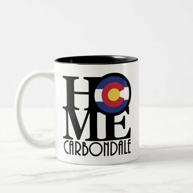 ZUHAUSE Carbondale Colorado 11oz Zweifarbige Tasse (Links)